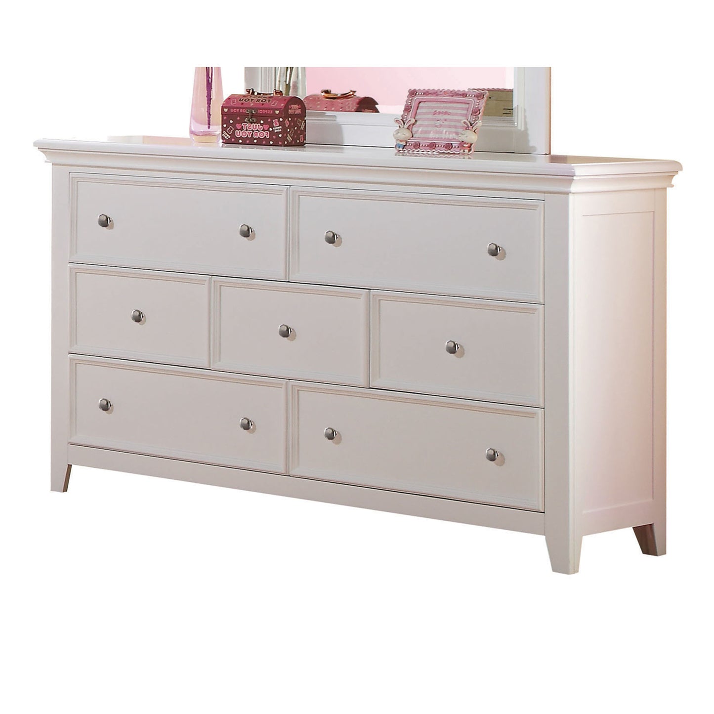 57" X 15" X 33" Cherry Wood Dresser