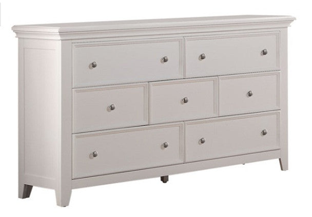 57" X 15" X 33" Cherry Wood Dresser