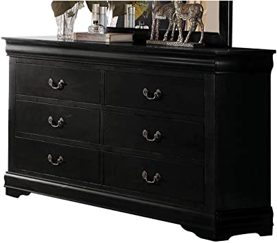 57" X 15" X 33" Cherry Wood Dresser
