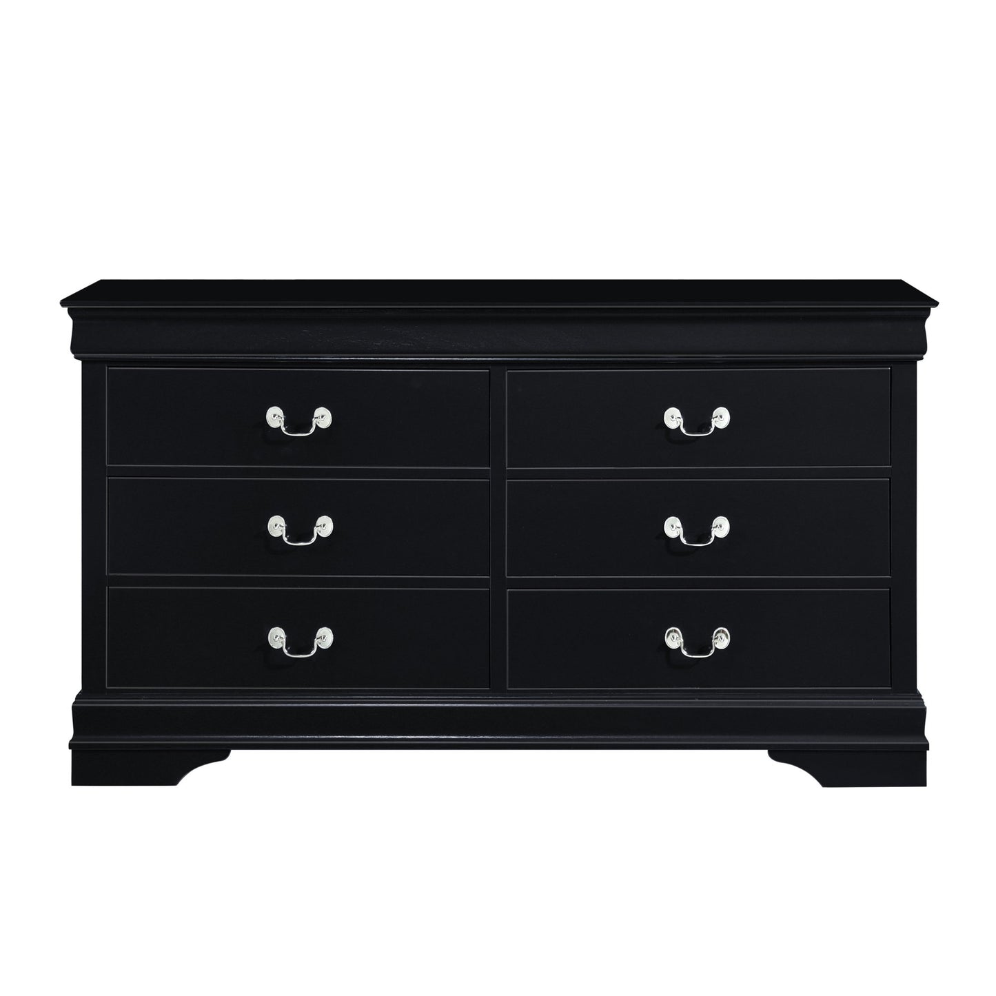 57" X 15" X 33" Cherry Wood Dresser