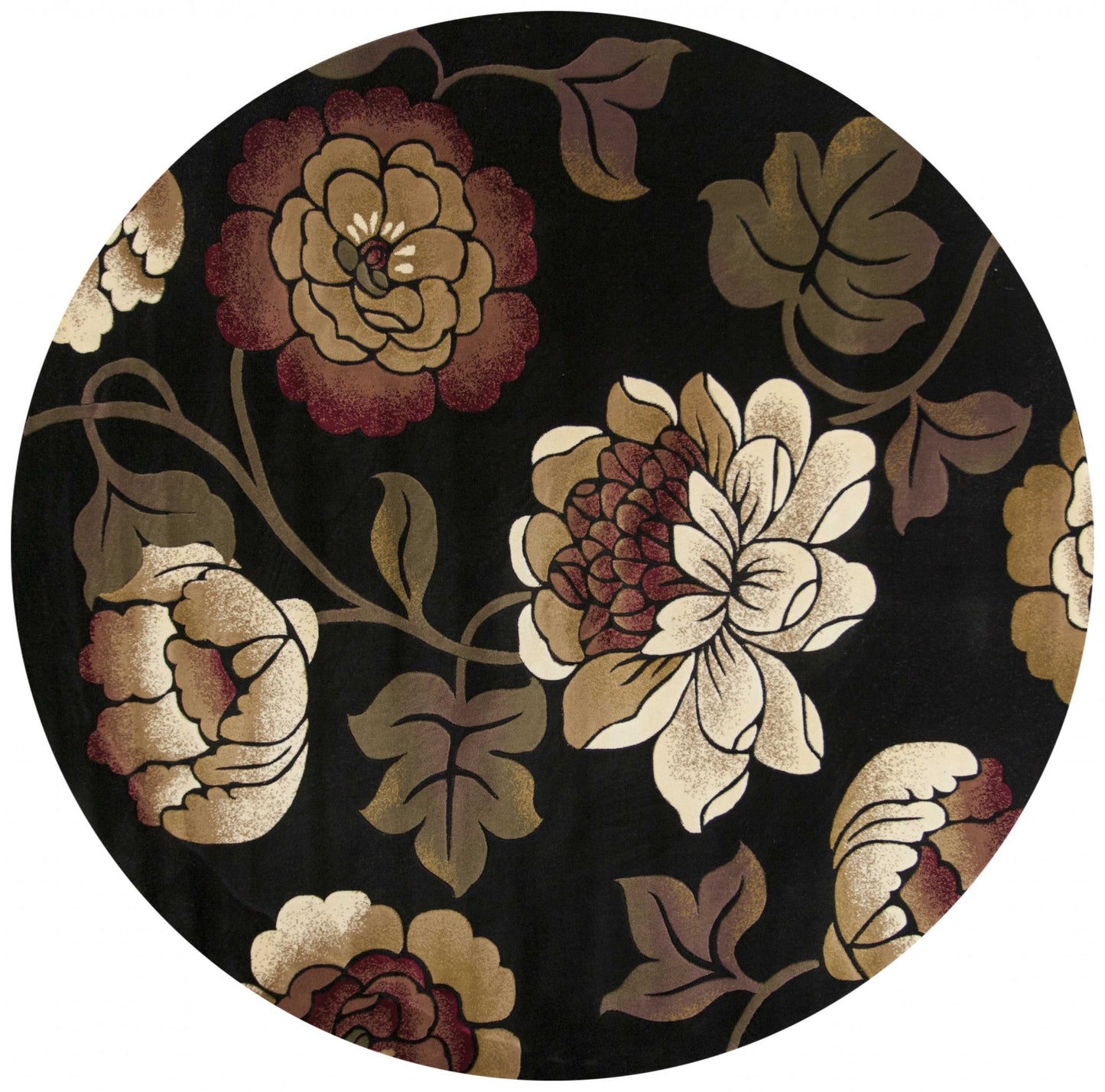 1' X 2' Black Polypropylene Area Rug