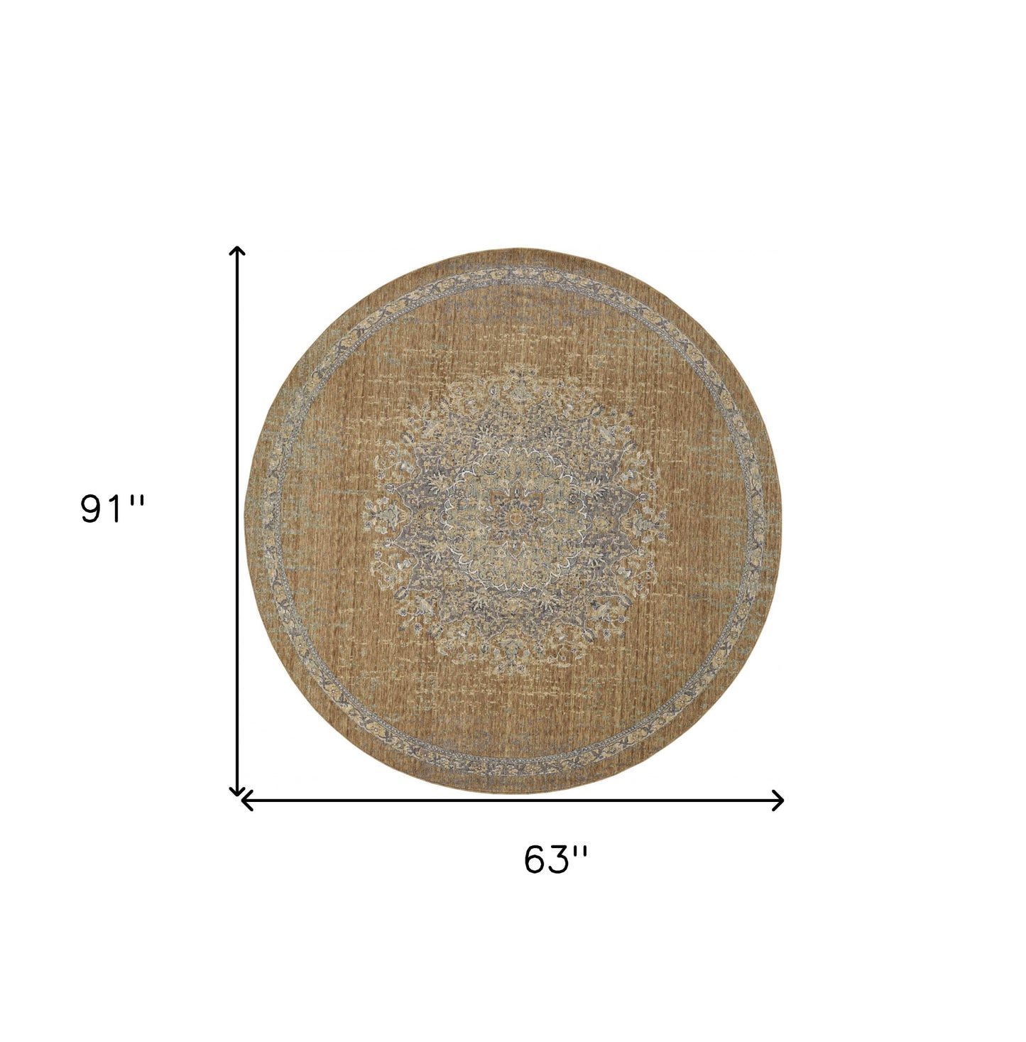 108 X 156 Coffee Wool Rug