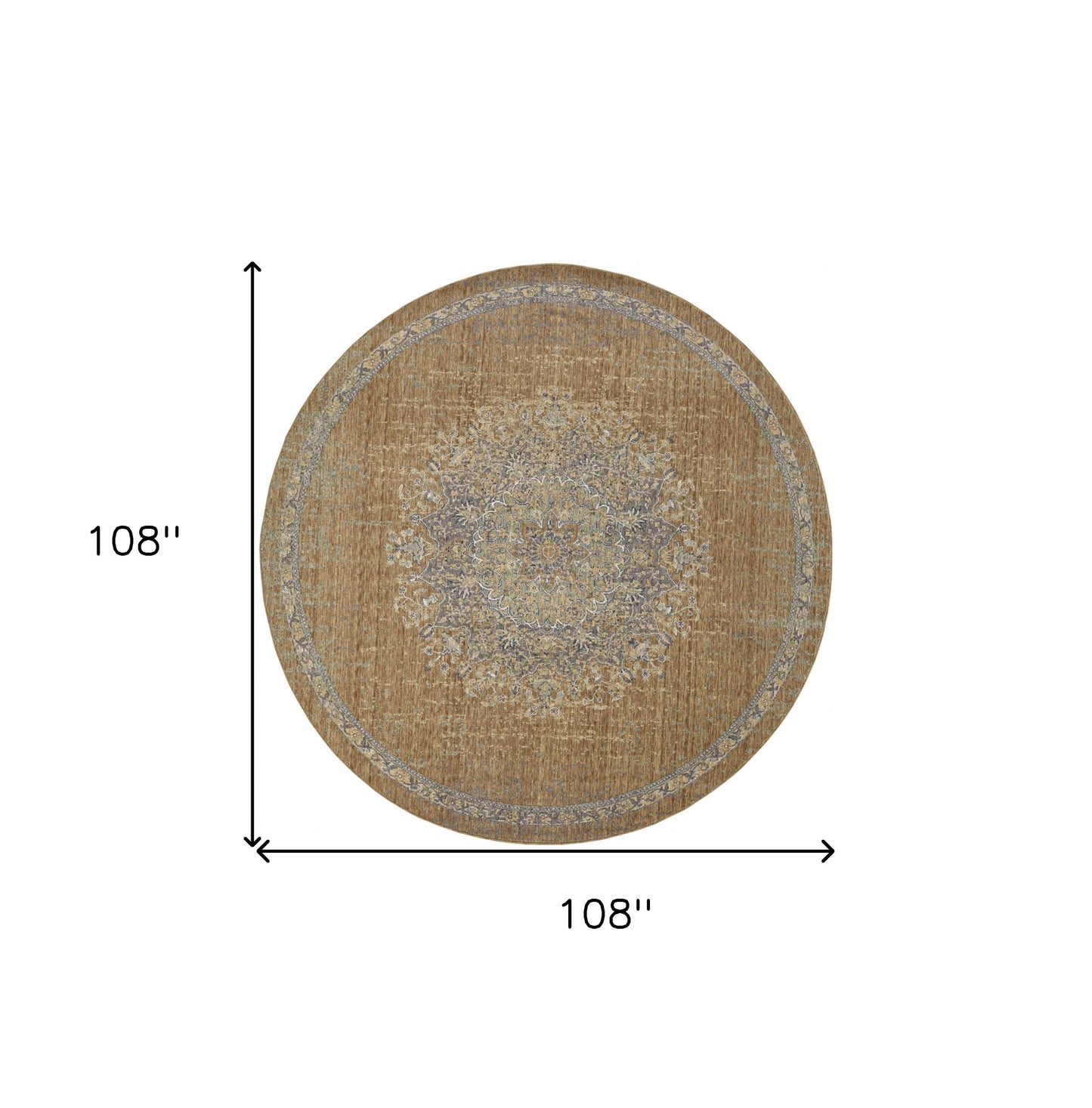 108 X 156 Coffee Wool Rug