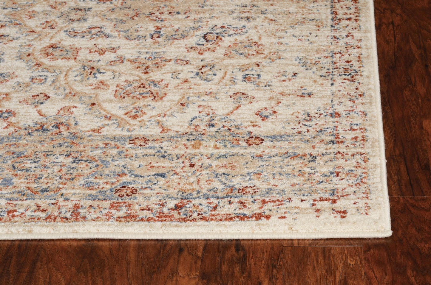3' X 5' Ivory Floral Vines Area Rug