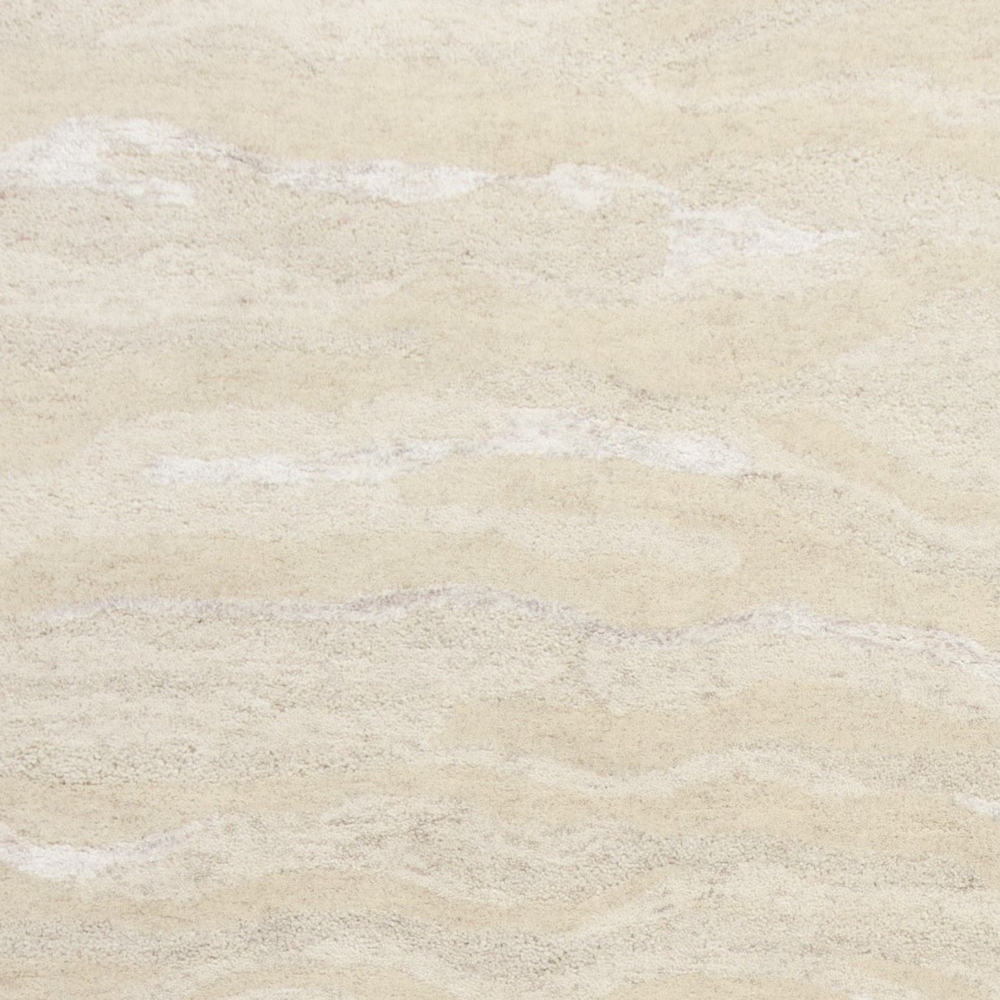 5'X7' Ivory Hand Tufted Abstract Indoor Area Rug