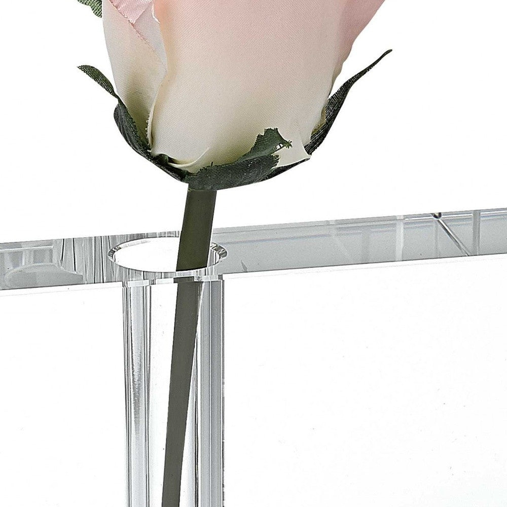 6 Hand Crafted Crystal Bud Vase
