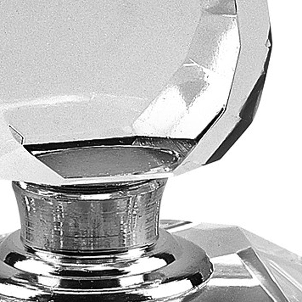 Hand Crafted Crystal Round Perfume Bottle