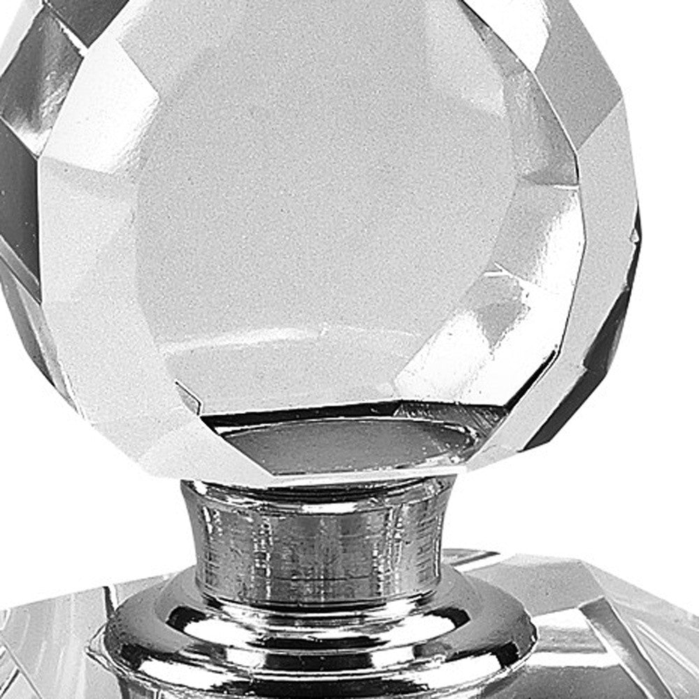 Hand Crafted Crystal Round Perfume Bottle