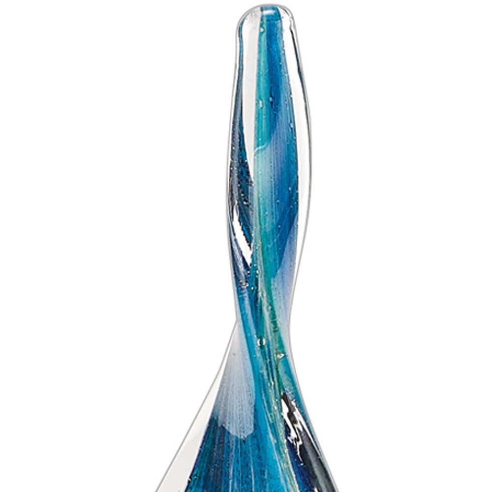 18 Multicolor Art Glass Corkscrew Centerpiece