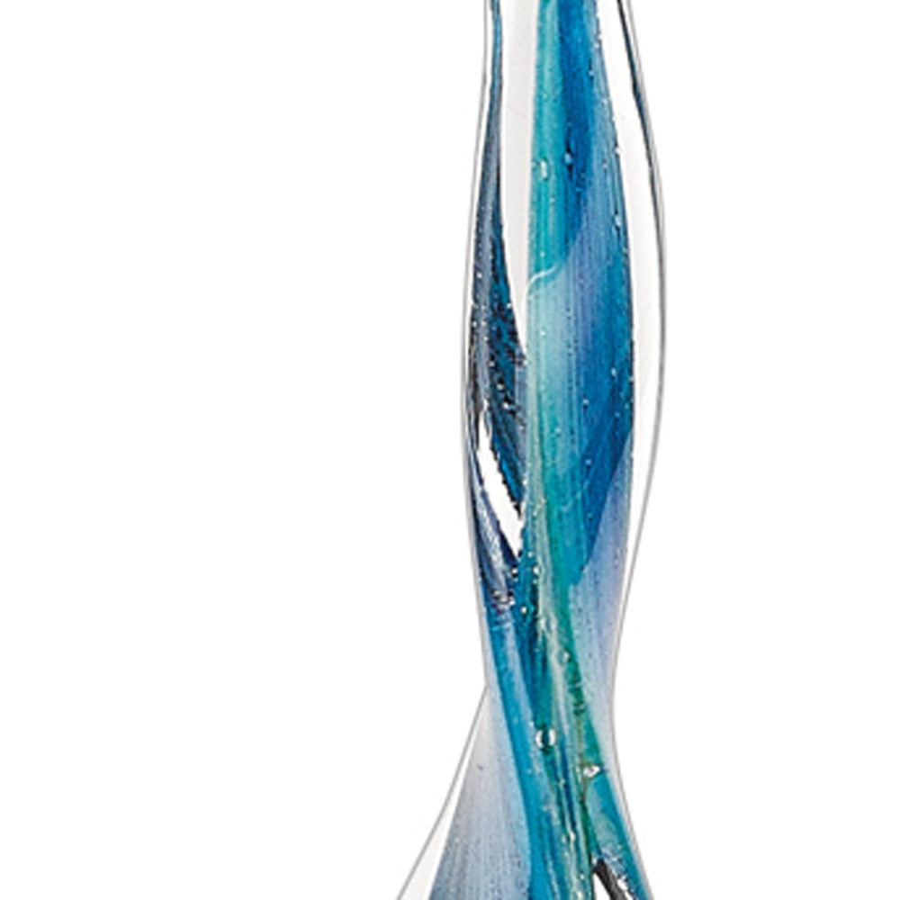 18 Multicolor Art Glass Corkscrew Centerpiece