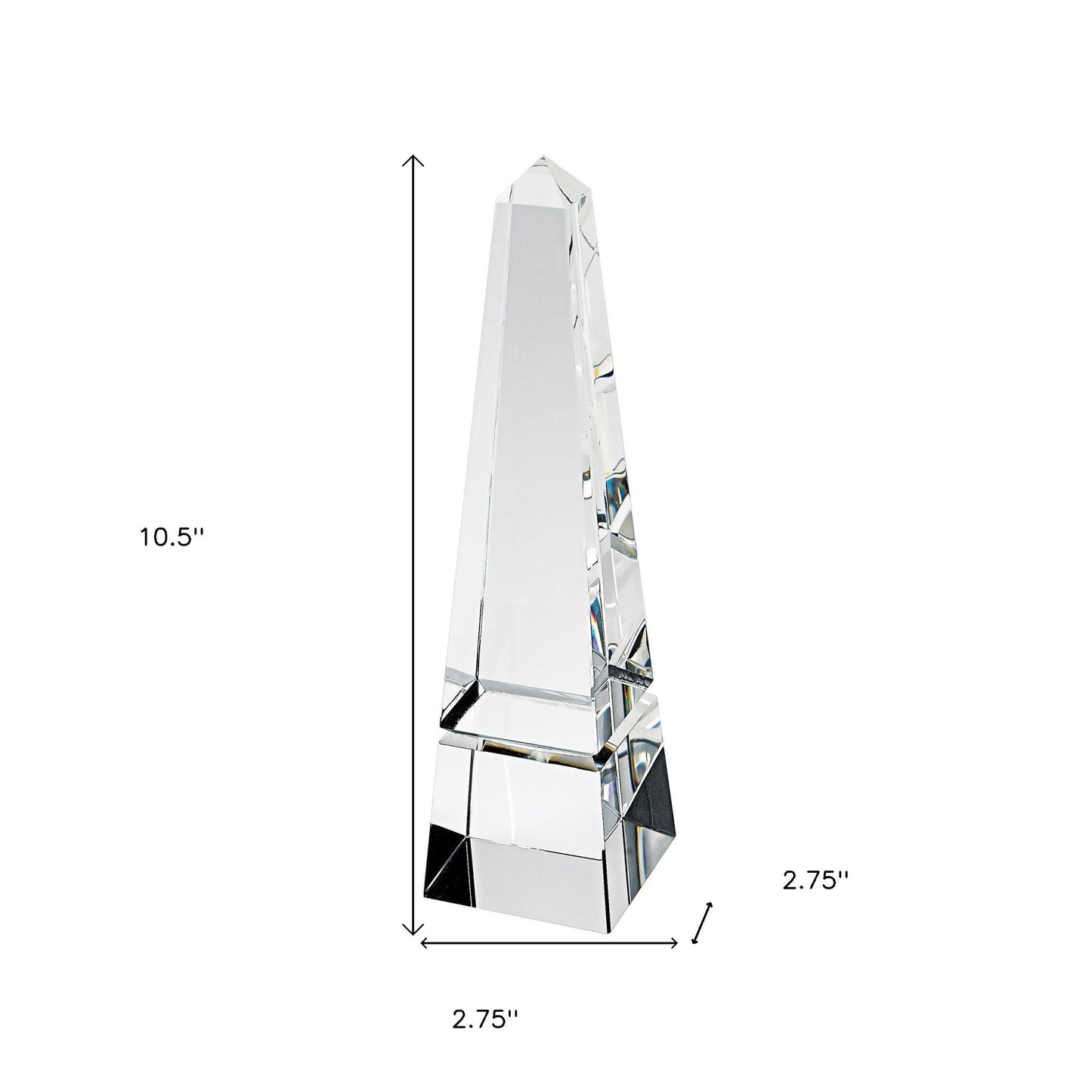 10 Hand Crafted Crystal Obelisk