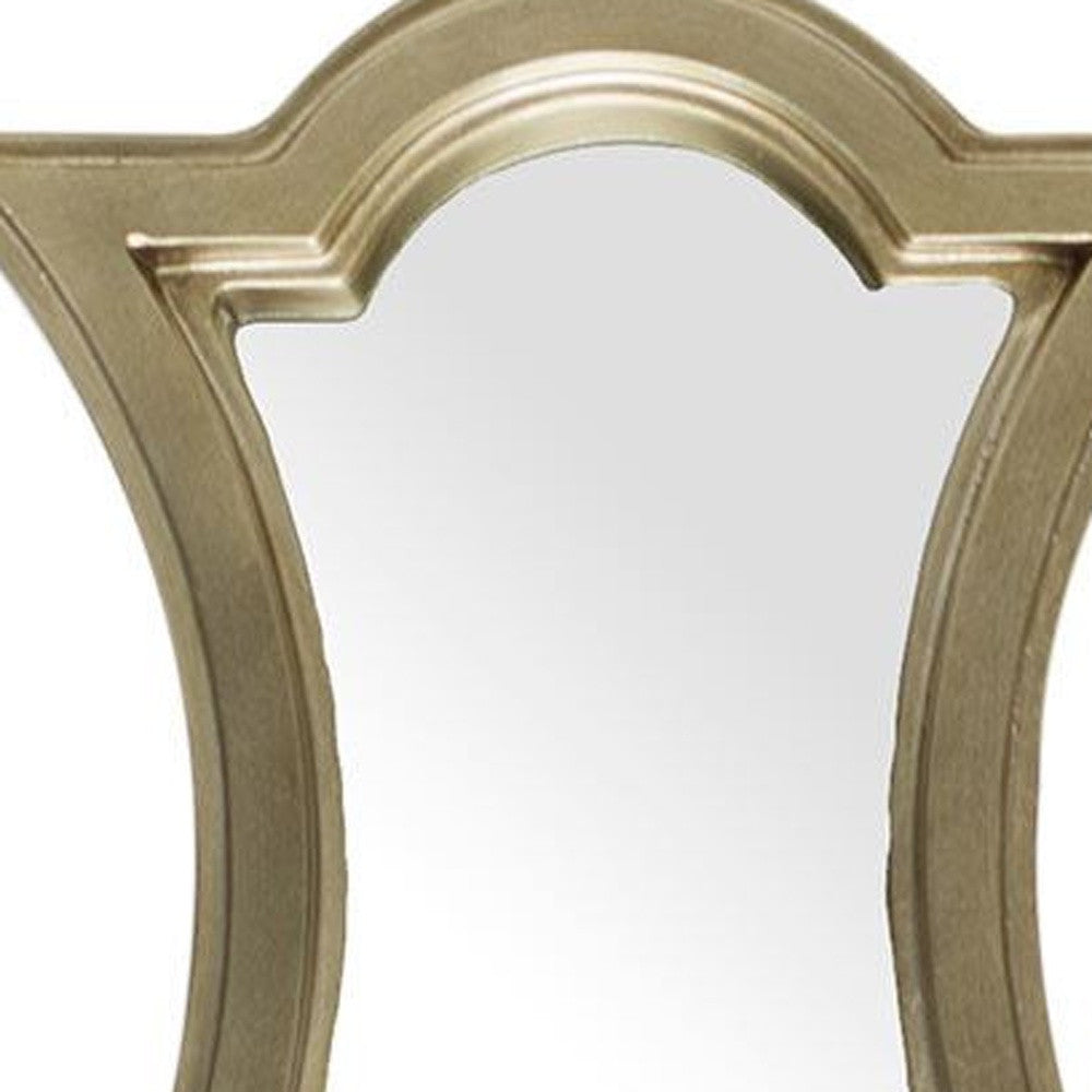 Gold Wood Frame Wall Mirror