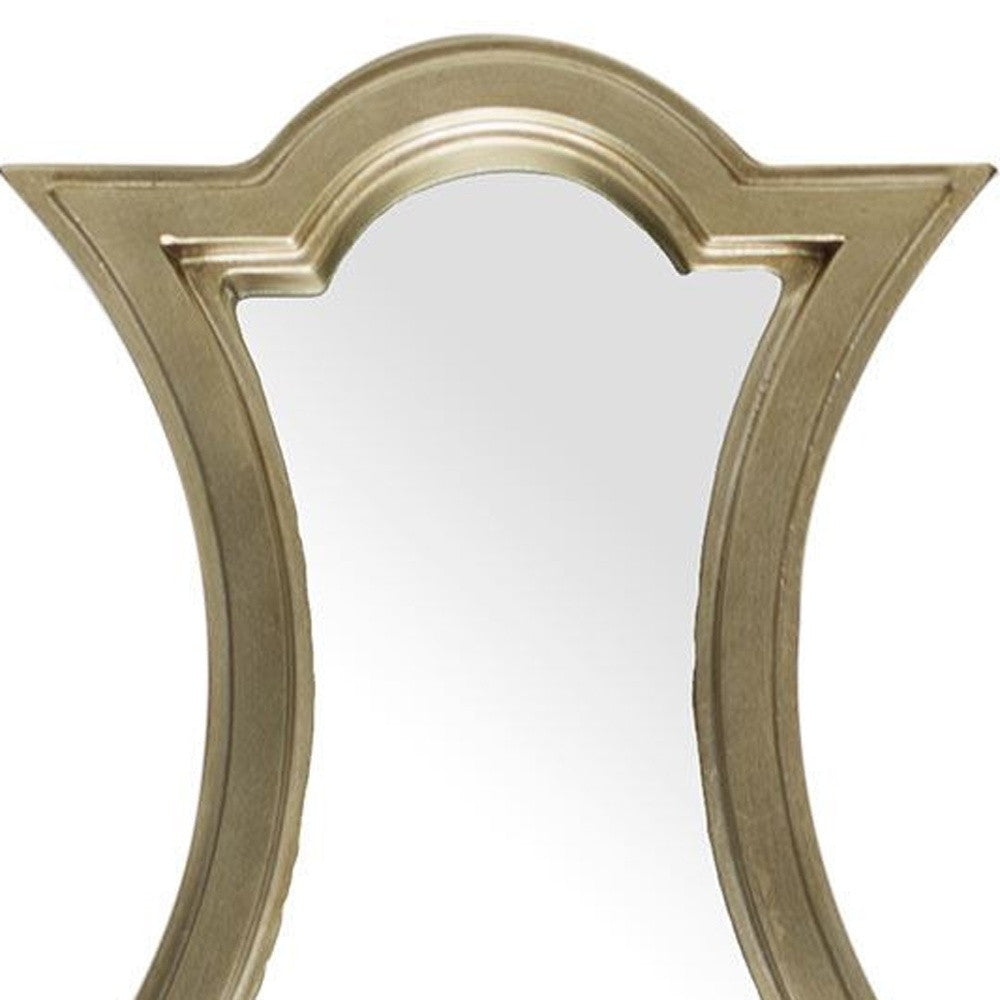 Gold Wood Frame Wall Mirror