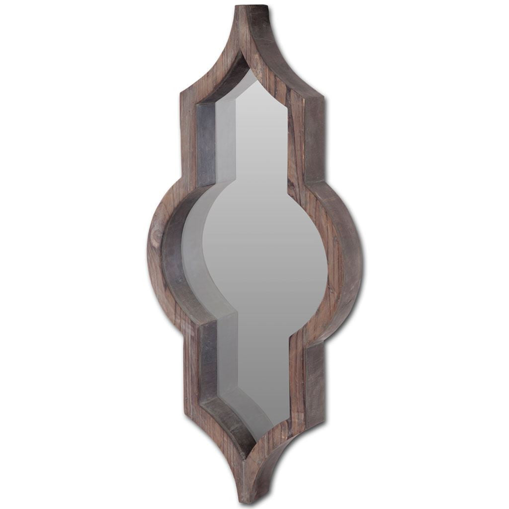 Dark Brown Novelty Accent Mirror
