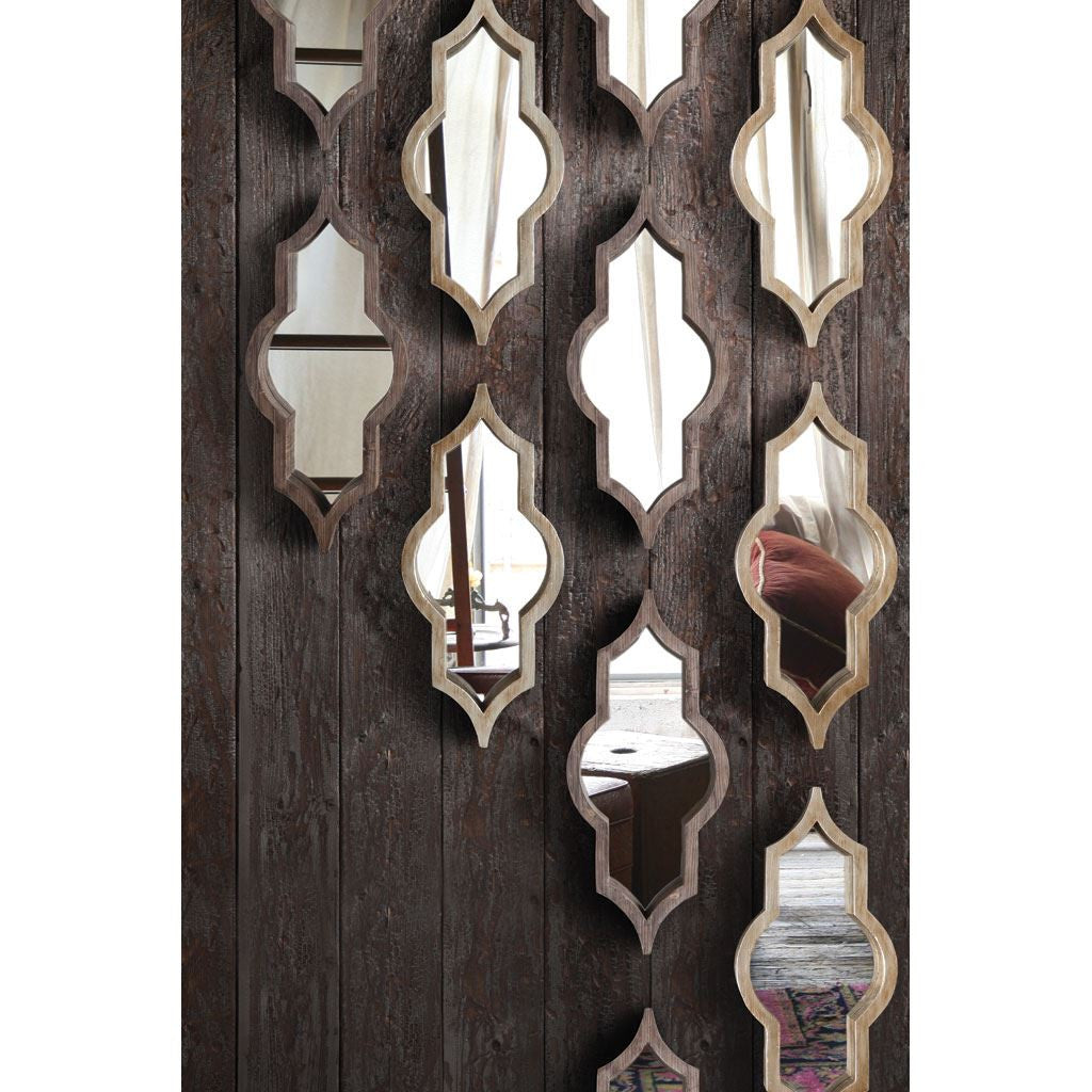 Dark Brown Novelty Accent Mirror