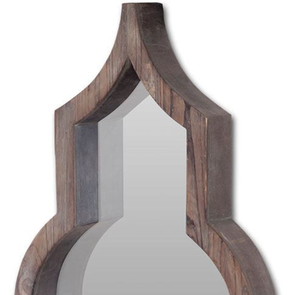 Dark Brown Novelty Accent Mirror
