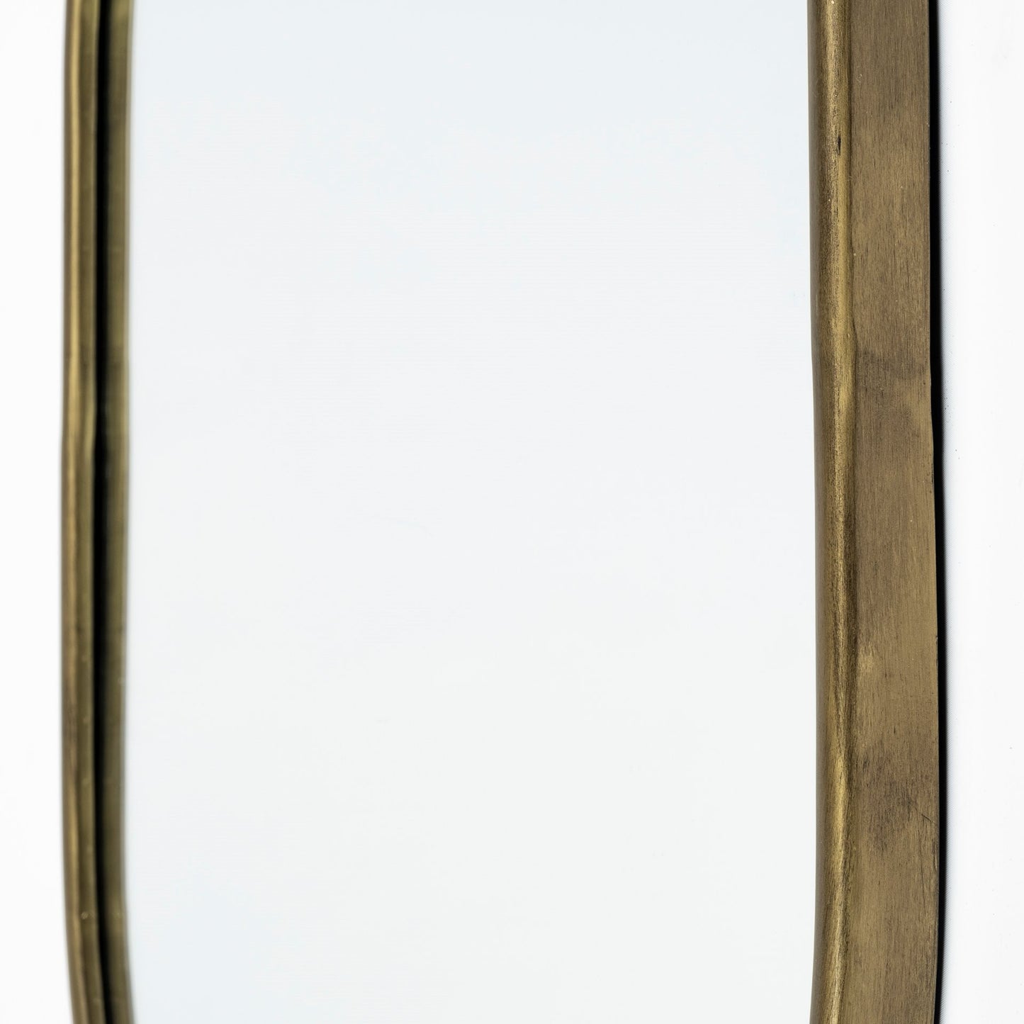Gold Oval Accent Metal Mirror