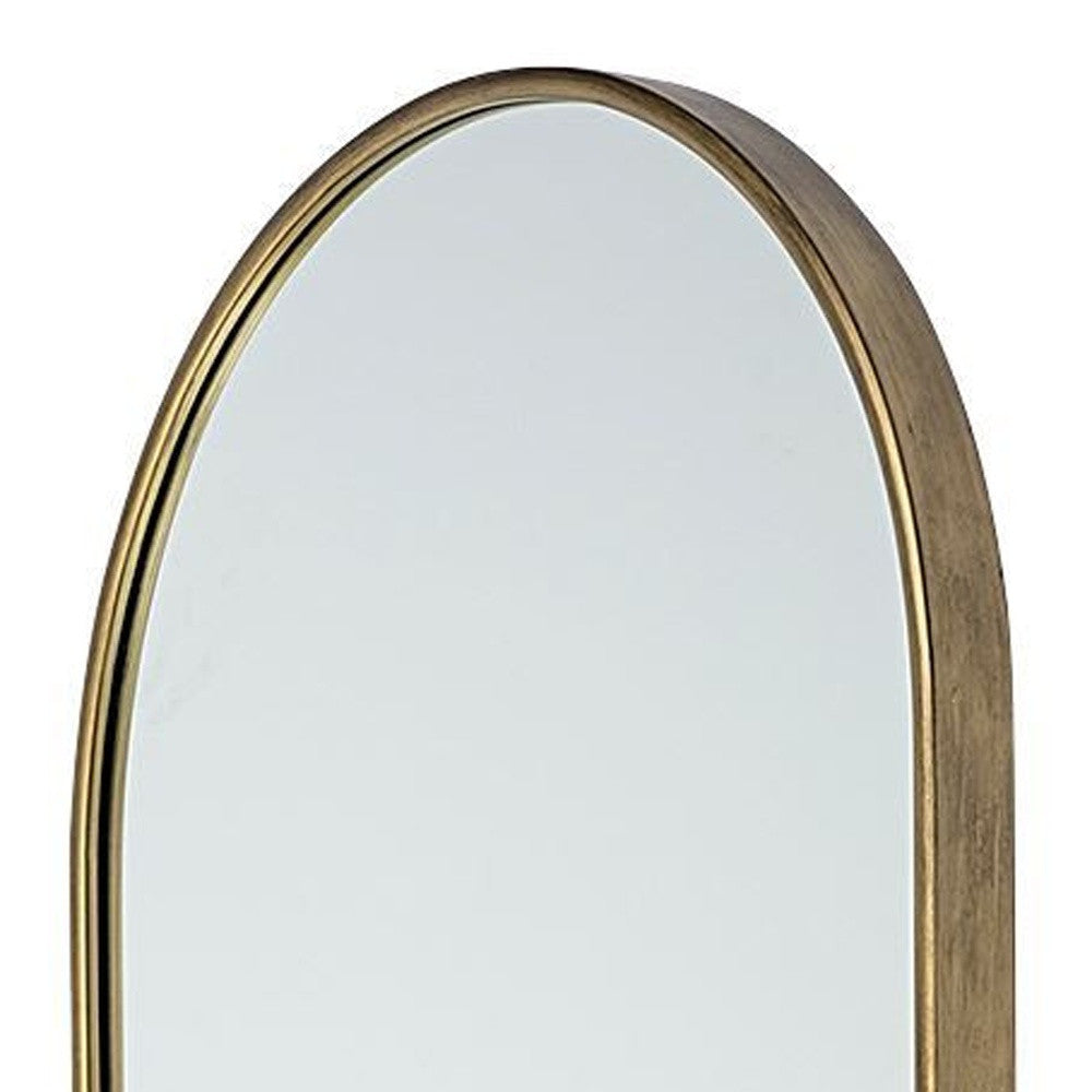 Gold Arch Bathroom Over Vanity Metal Mirror