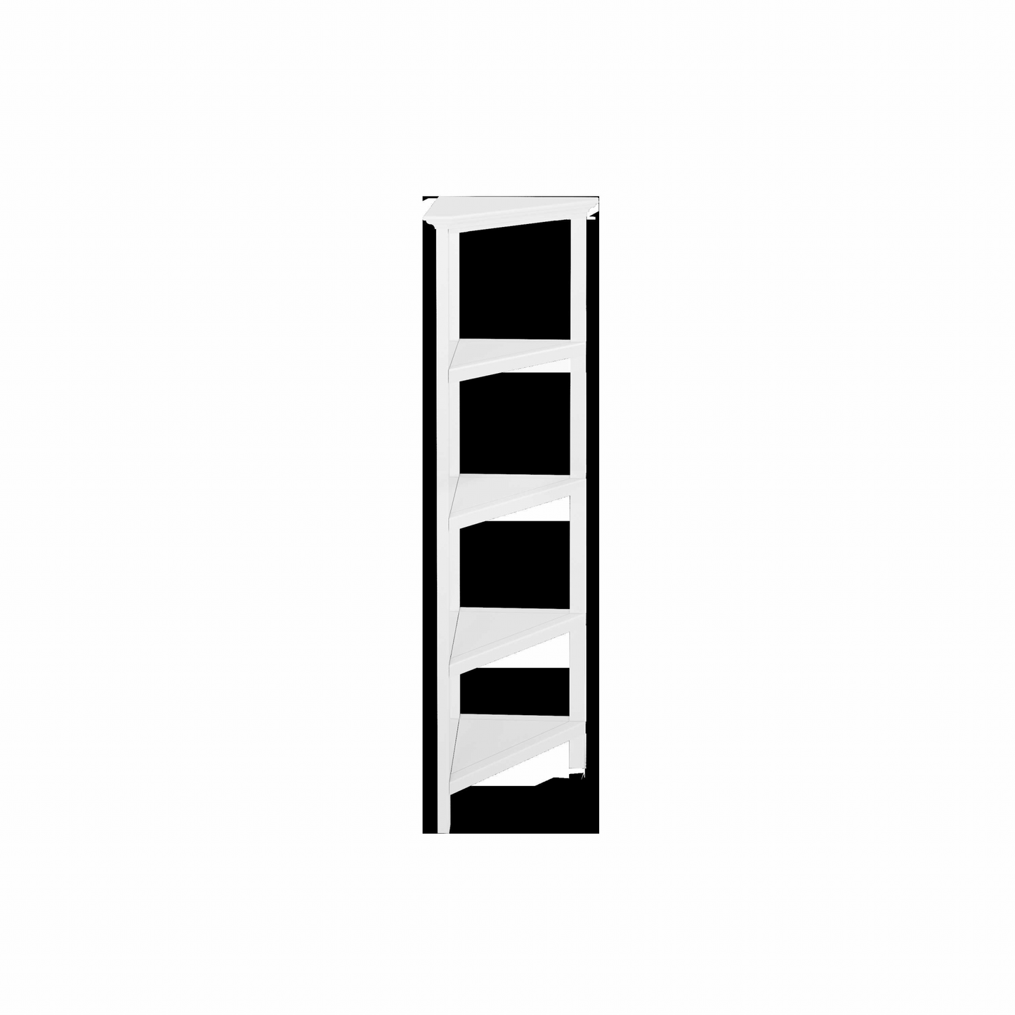 60" Bookcase With 2 Shelves In White