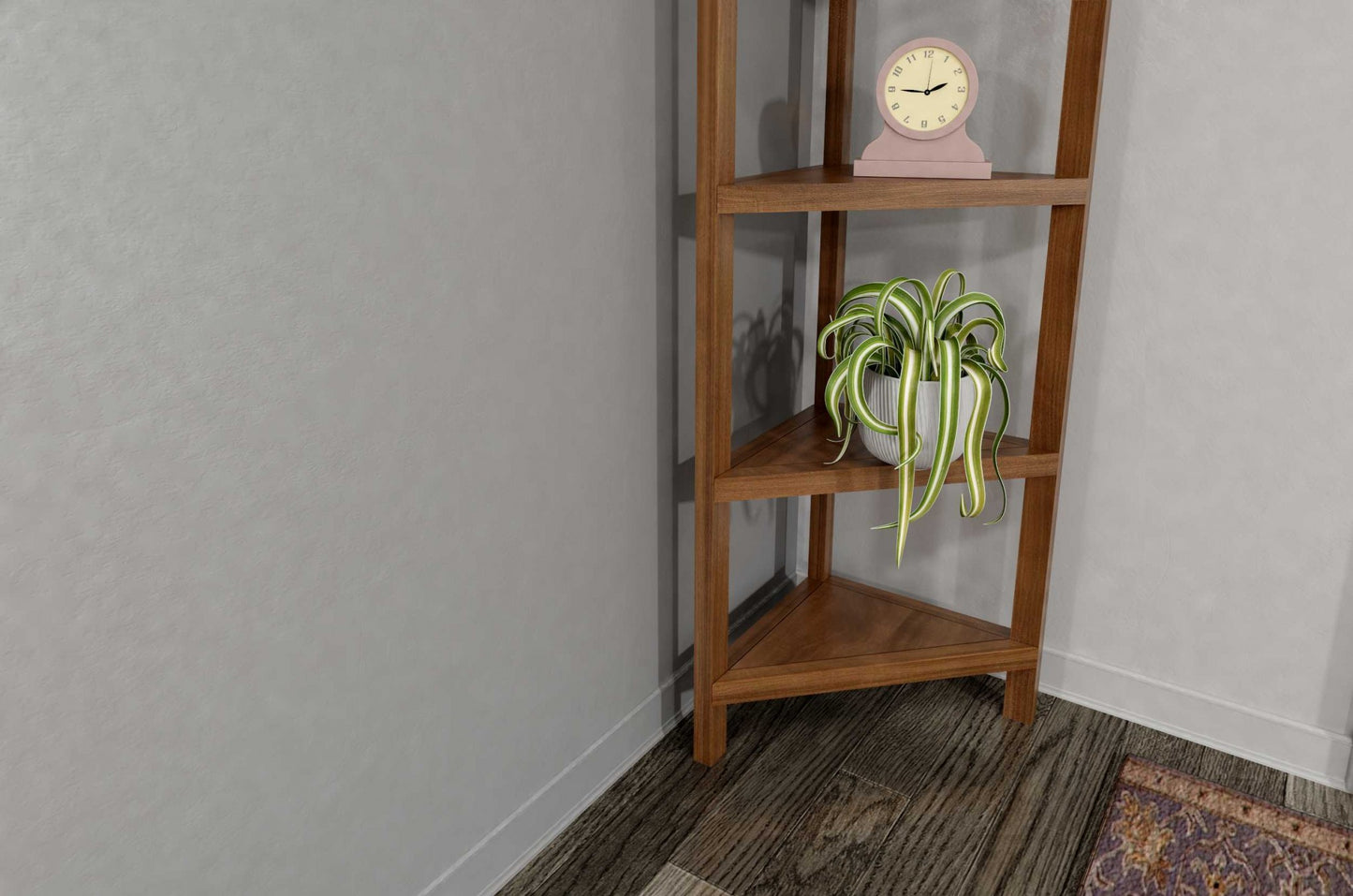 60" Bookcase With 4 Shelves In Walnut