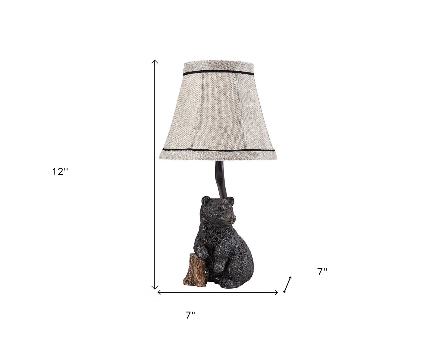 Smokey Bear In Woodlands Accent Lamp
