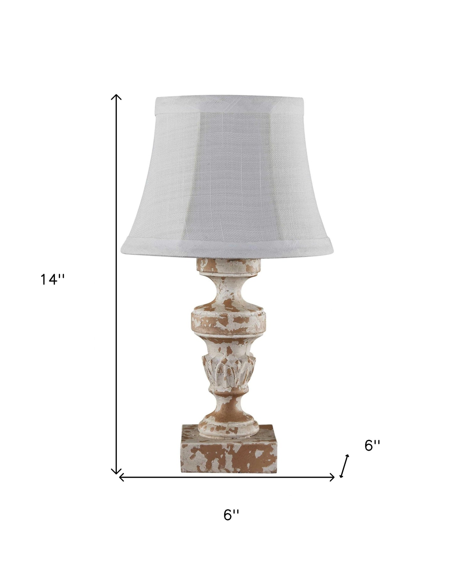 Distressed Old World Accent Lamp
