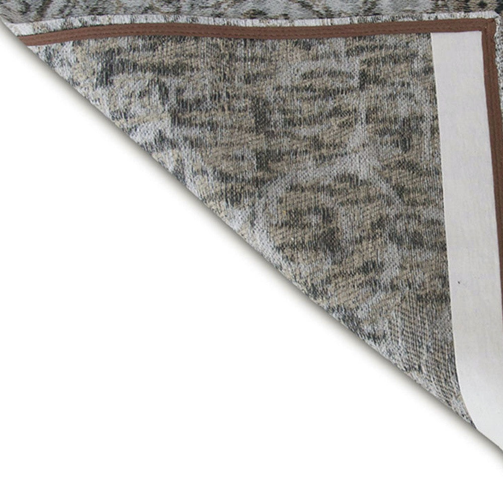 3' X 5' Black White And Grey Patchwork Design Area Rug