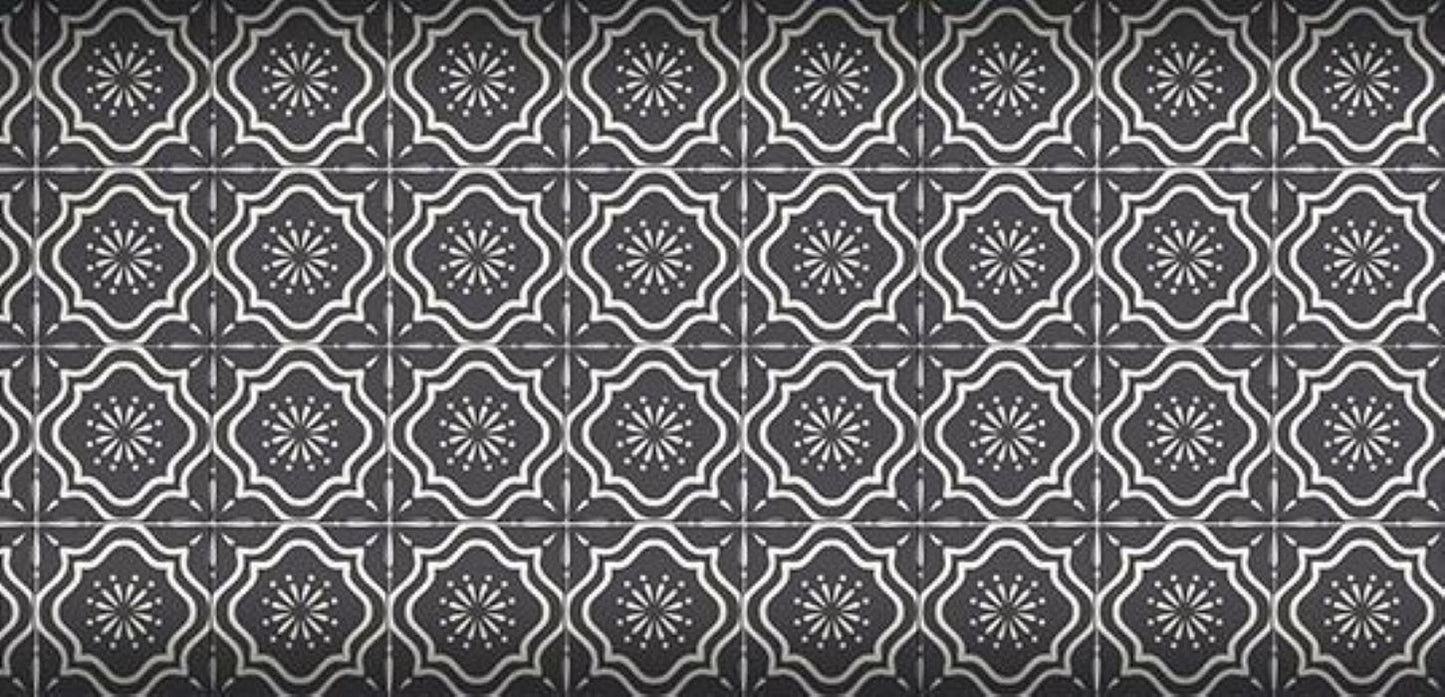 4" X 4" Burst Gray And White Peel And Stick Removable Tiles