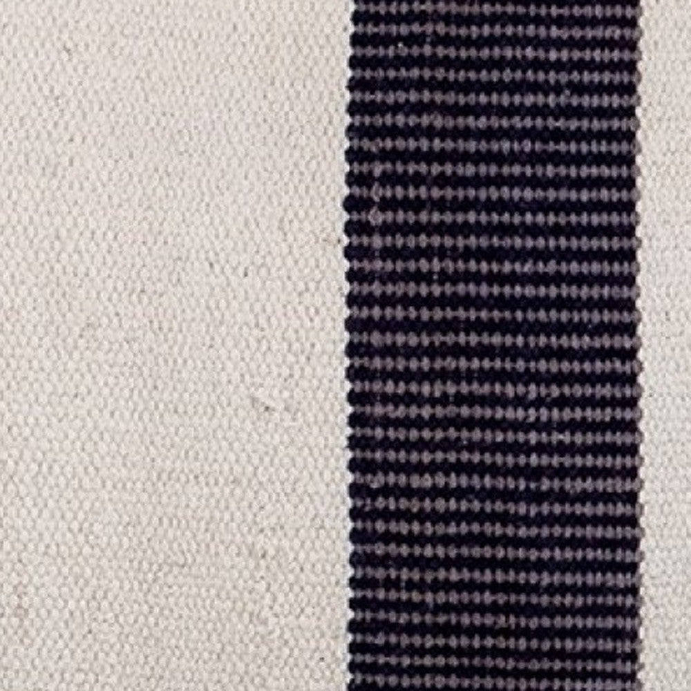Aztec Gray Navy And Beige Pouf
