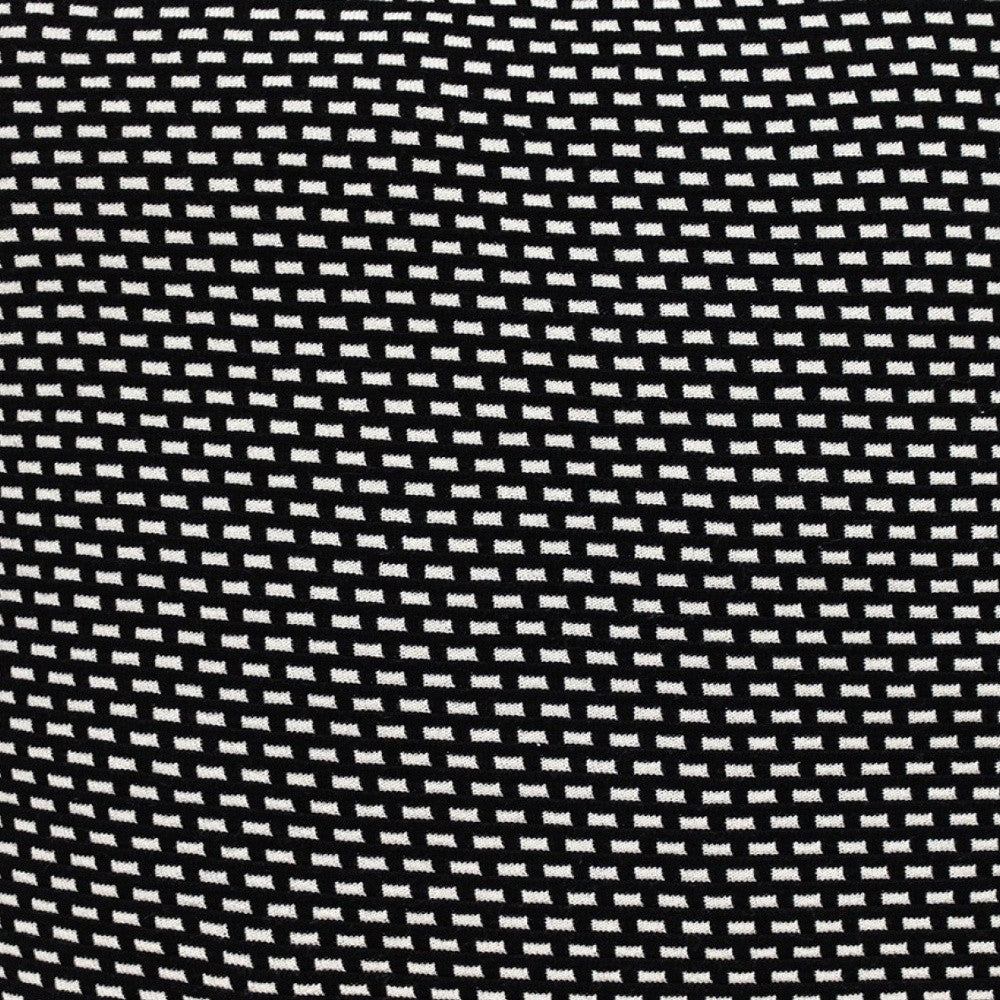 Super Black And White Check Throw Pillow
