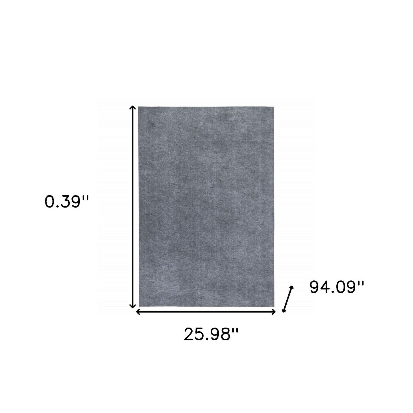 12'X15" Grey Premier Rug Pad
