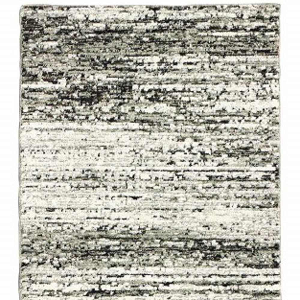 3'X5' Ash And Slate Abstract Area Rug