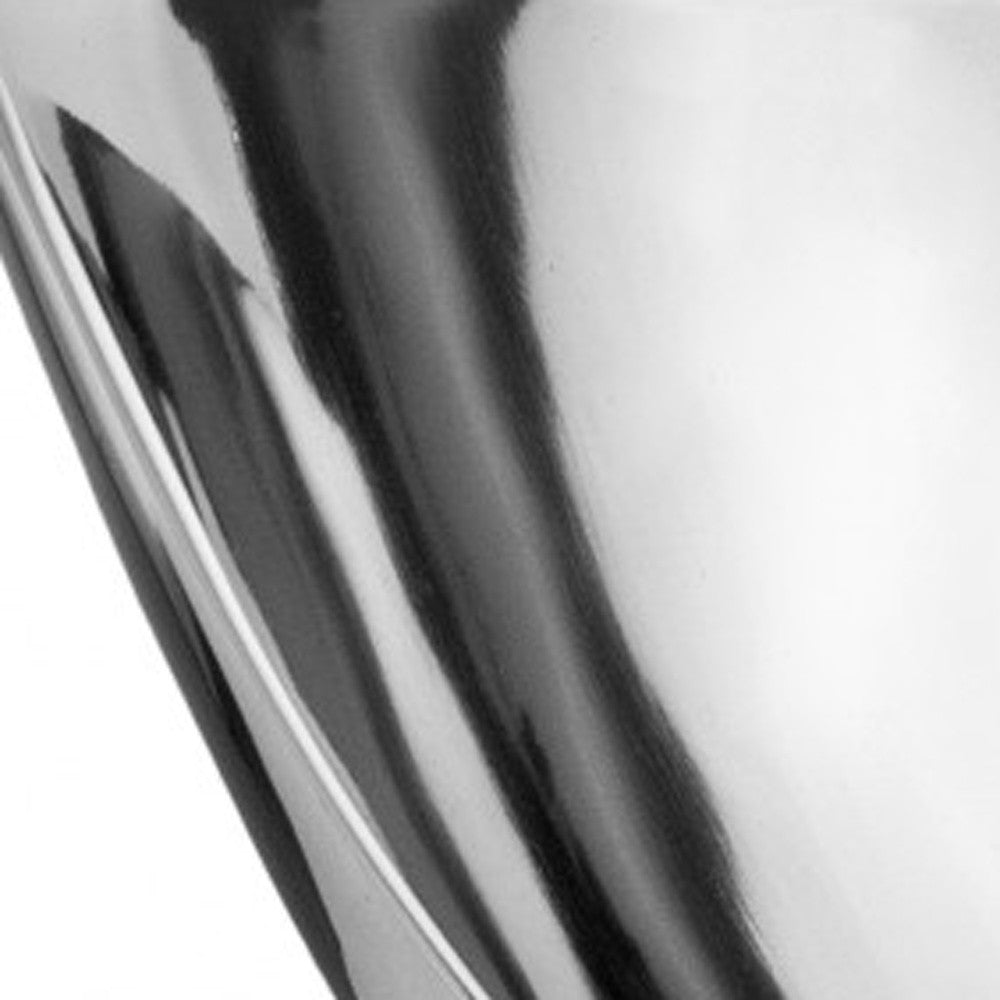Silver Aluminum Abstract Tray Dish Centerpiece Bowl