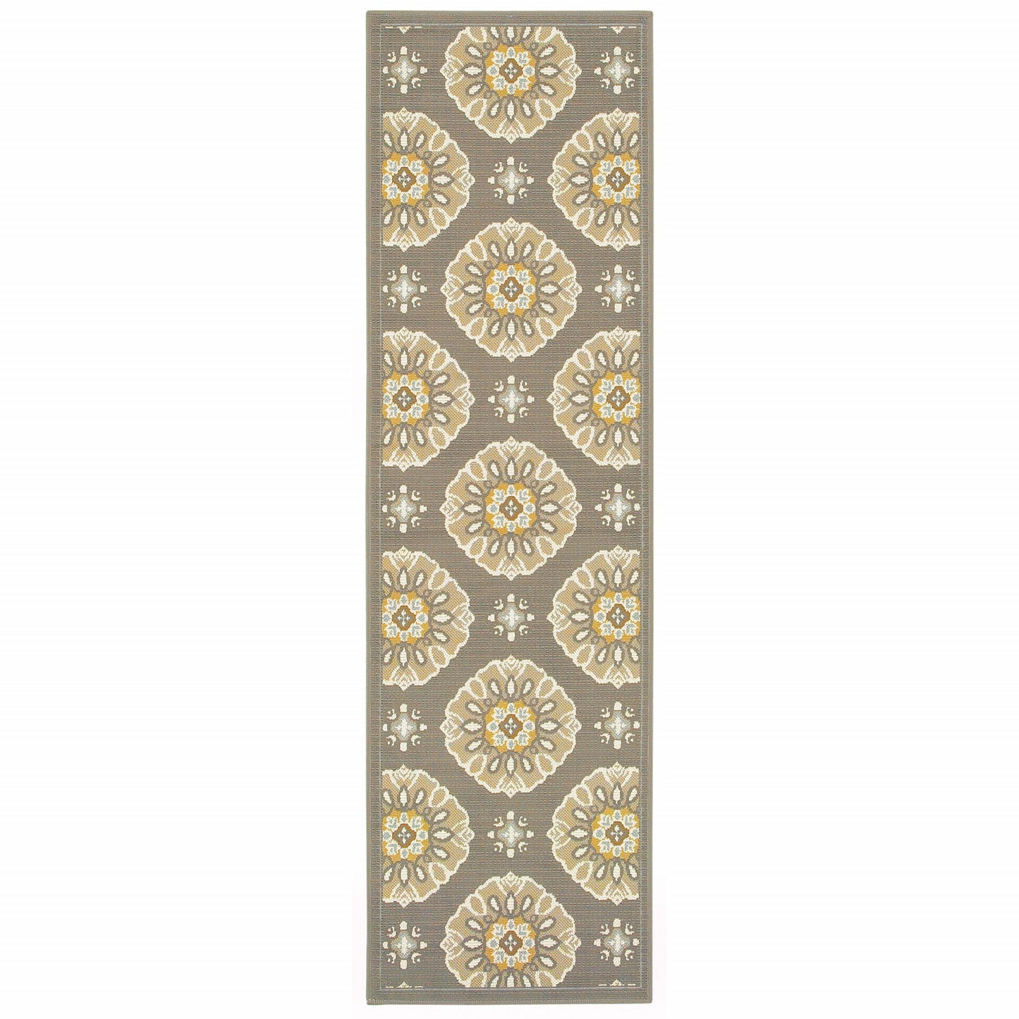 7' x 10' Gray Moroccan Indoor Outdoor Area Rug