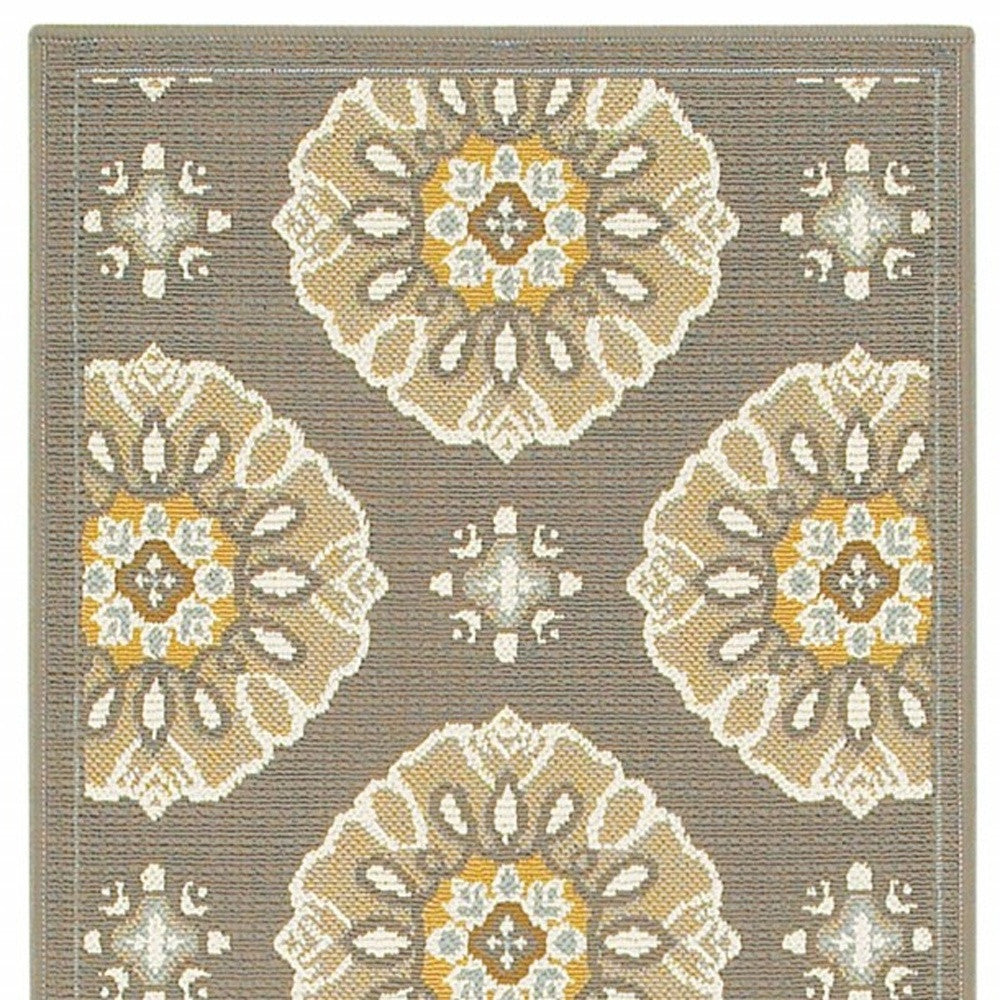 7' x 10' Gray Moroccan Indoor Outdoor Area Rug