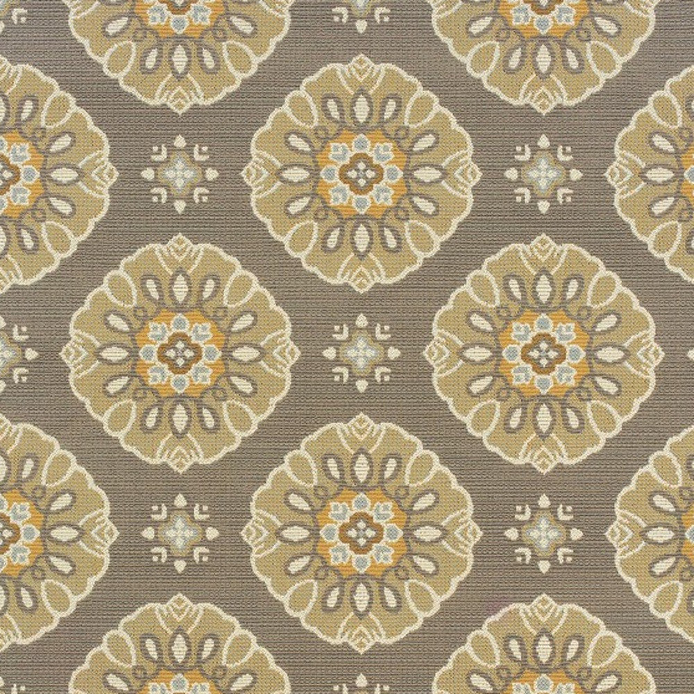 7' x 10' Gray Moroccan Indoor Outdoor Area Rug