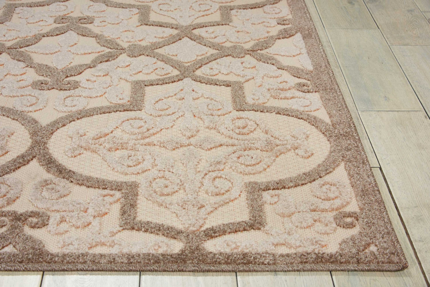 3' X 4' Blue And Ivory Moroccan Indoor Outdoor Area Rug