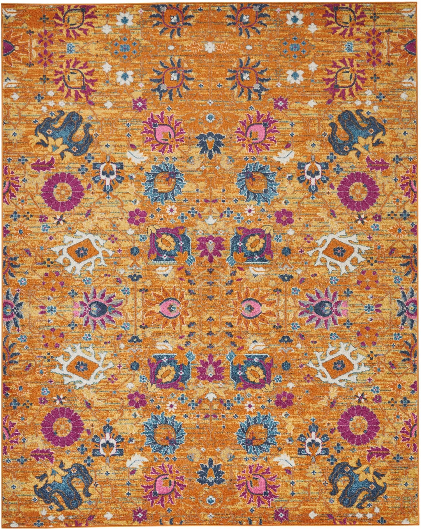 5' X 7' Sunset Floral Power Loom Area Rug