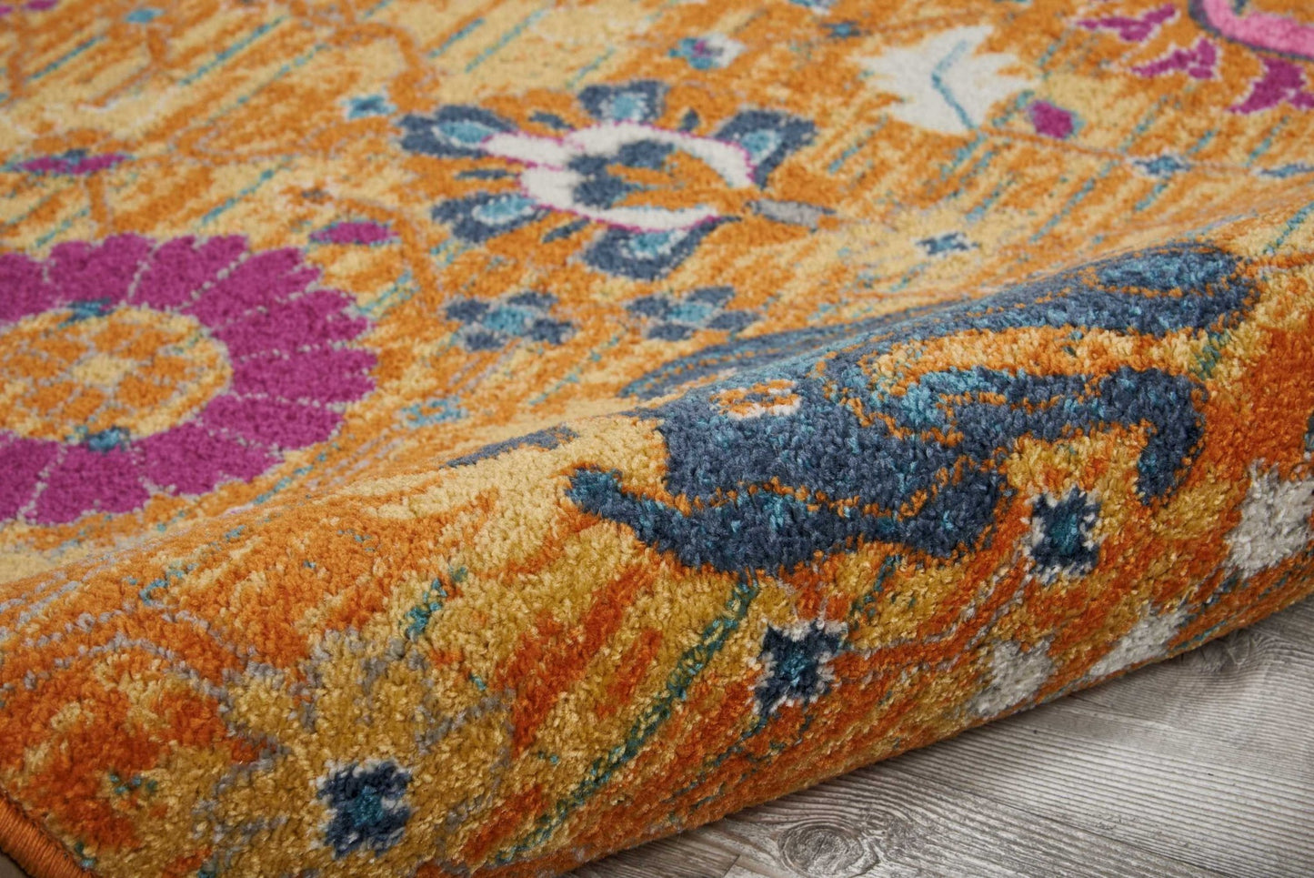 5' X 7' Sunset Floral Power Loom Area Rug