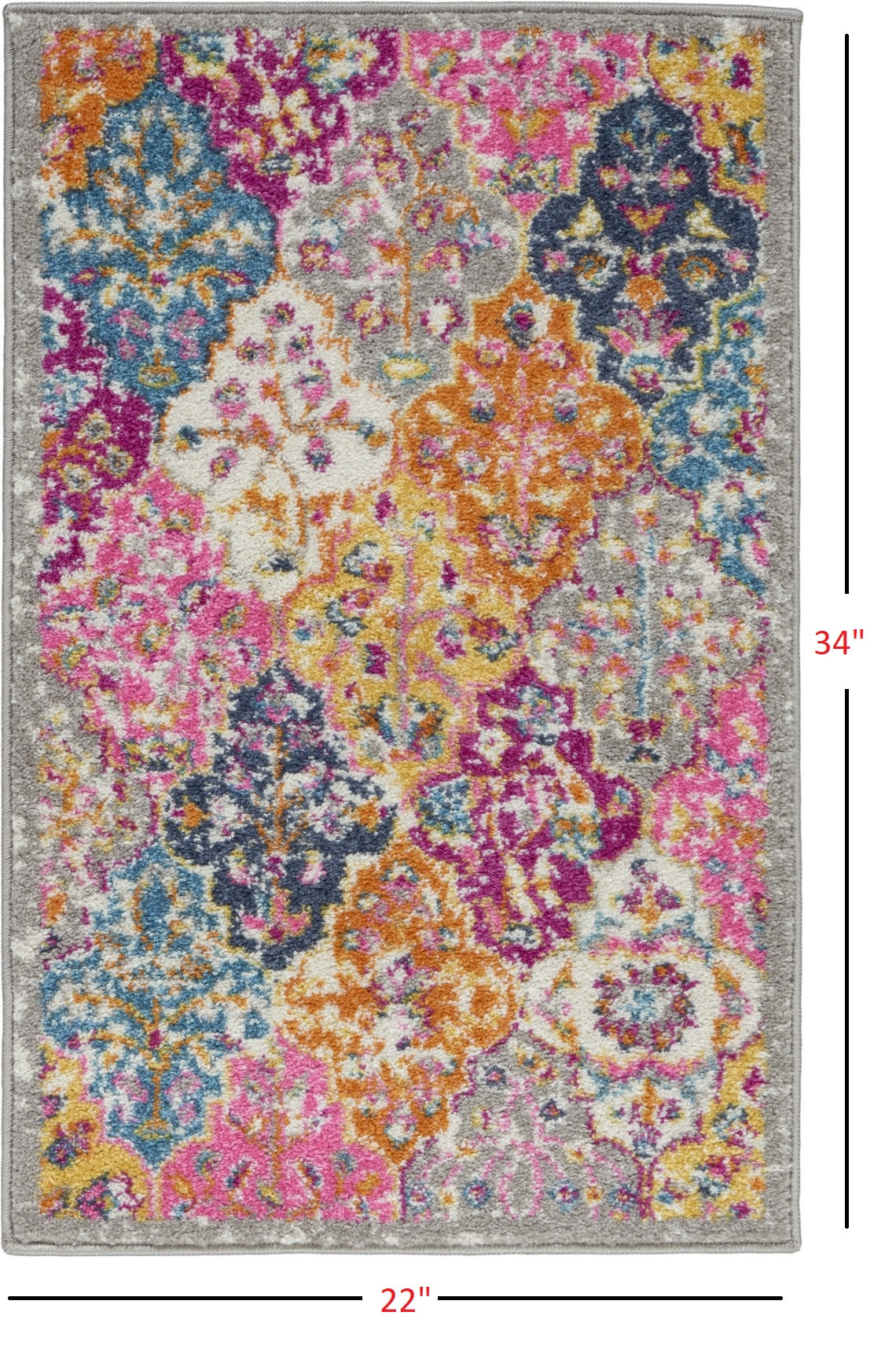 7' X 10' Pink And Gray Geometric Dhurrie Area Rug