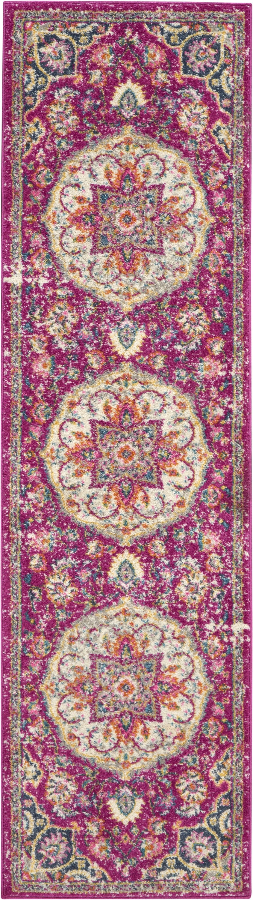 5' X 7' Pink Dhurrie Area Rug