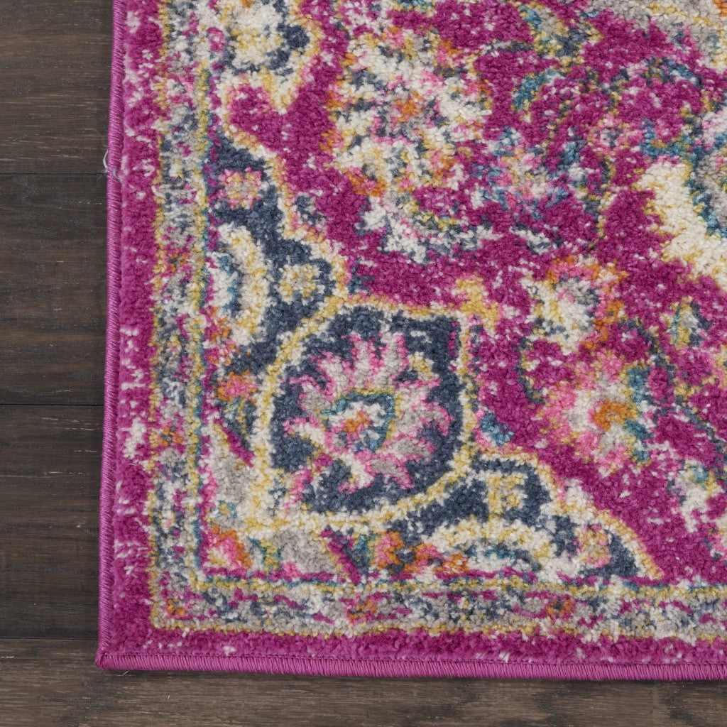 5' X 7' Pink Dhurrie Area Rug