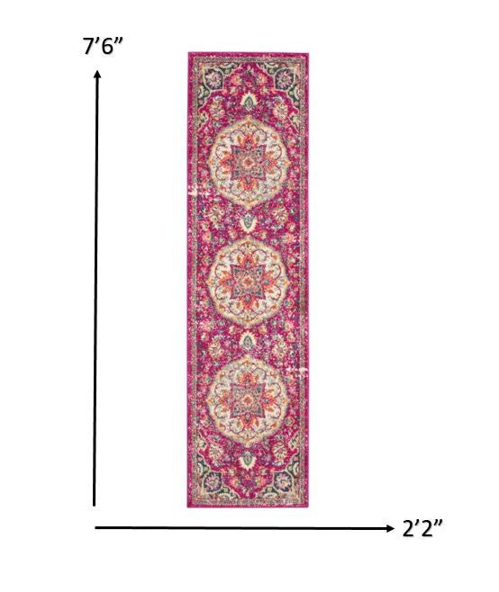 5' X 7' Pink Dhurrie Area Rug