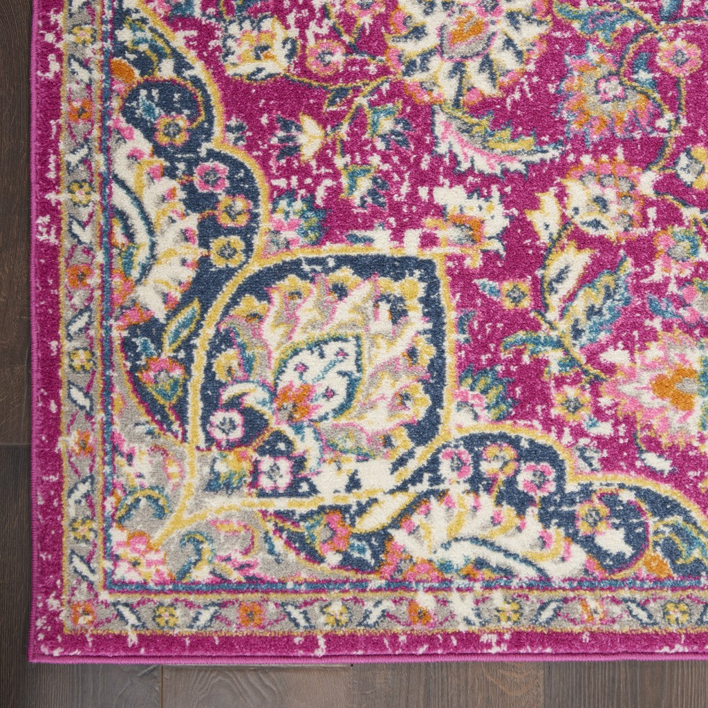 5' X 7' Pink Dhurrie Area Rug