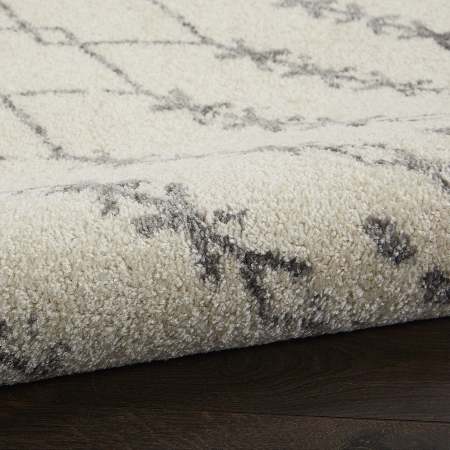 8' X 10' Gray Geometric Power Loom Area Rug
