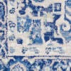 5' X 7' Blue Gray Floral Dhurrie Area Rug