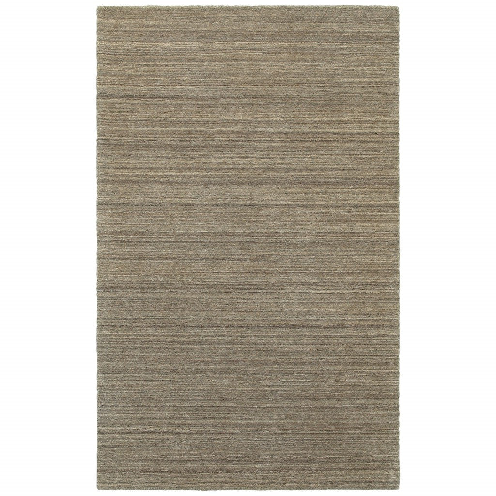 4'X6' Two-Toned Brown And Beige Indoor Area Rug