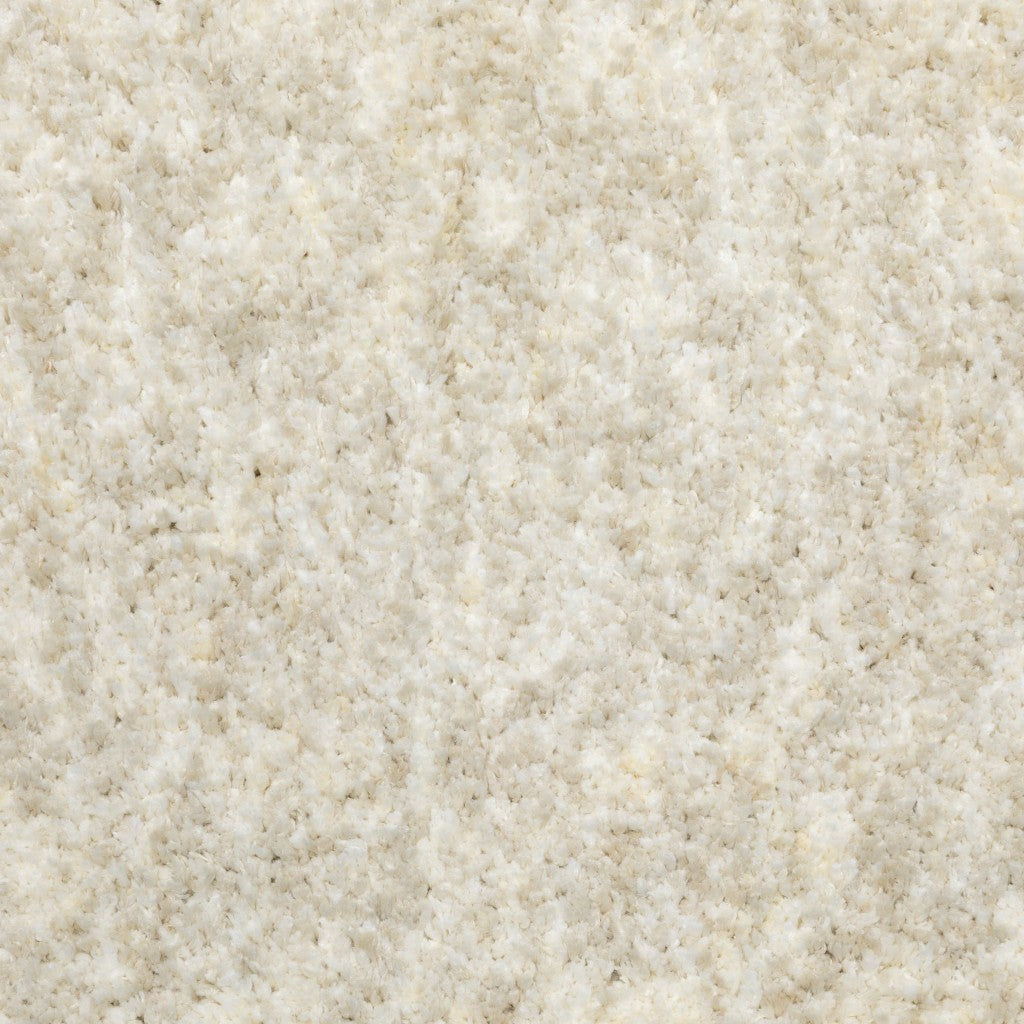 7’ X 10’ Modern Shag Ivory Indoor Area Rug