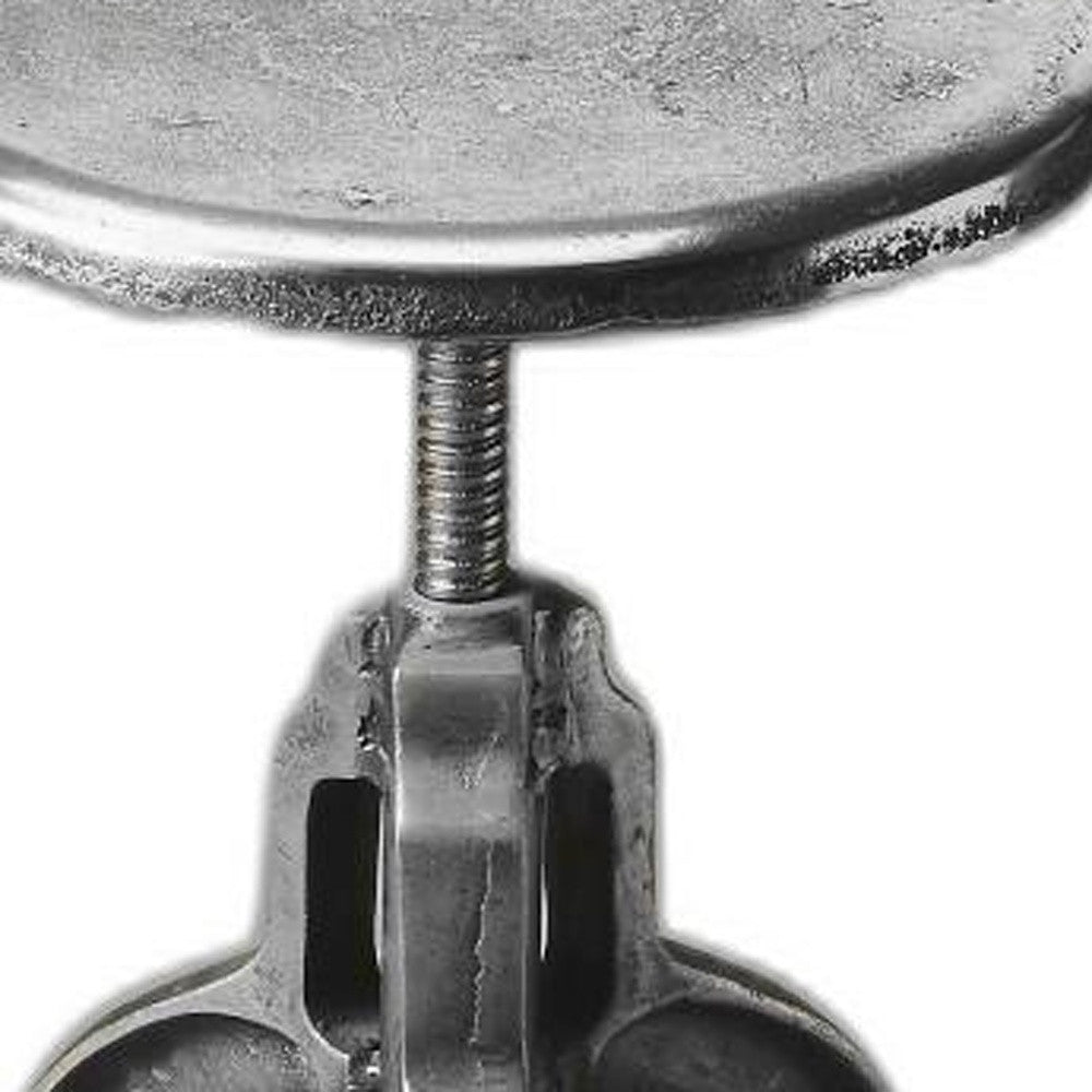 Glossy Iron Revolving Bar Stool