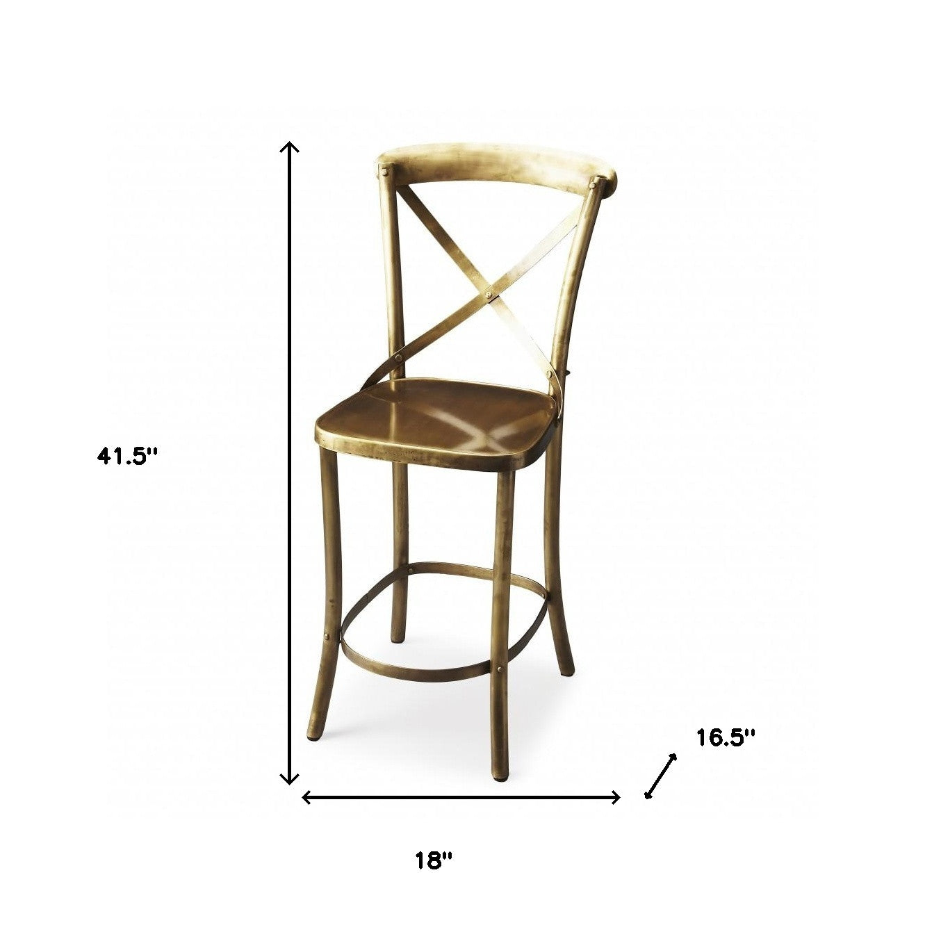 42" Gold Bar Chair